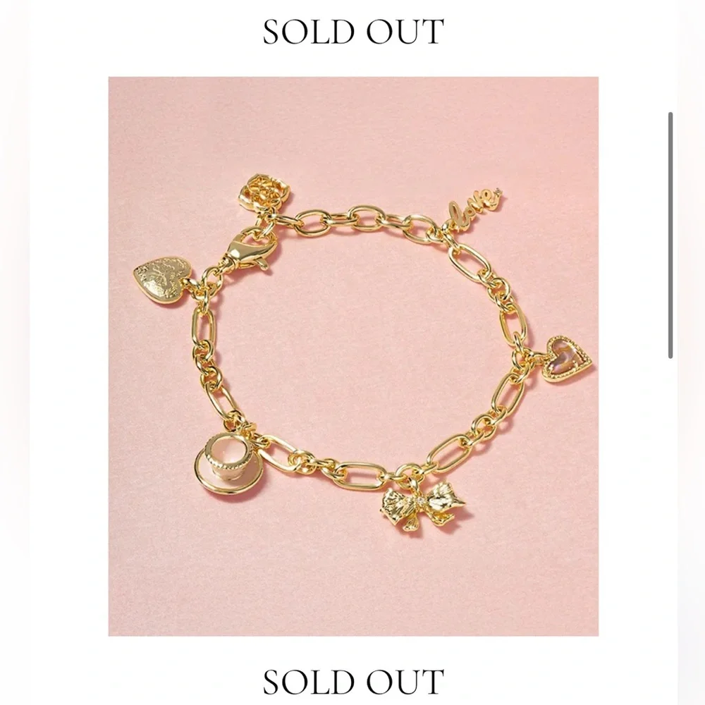 NWT Kendra Scott LoveShackFancy Charm Bracelet - Picture 2 of 6